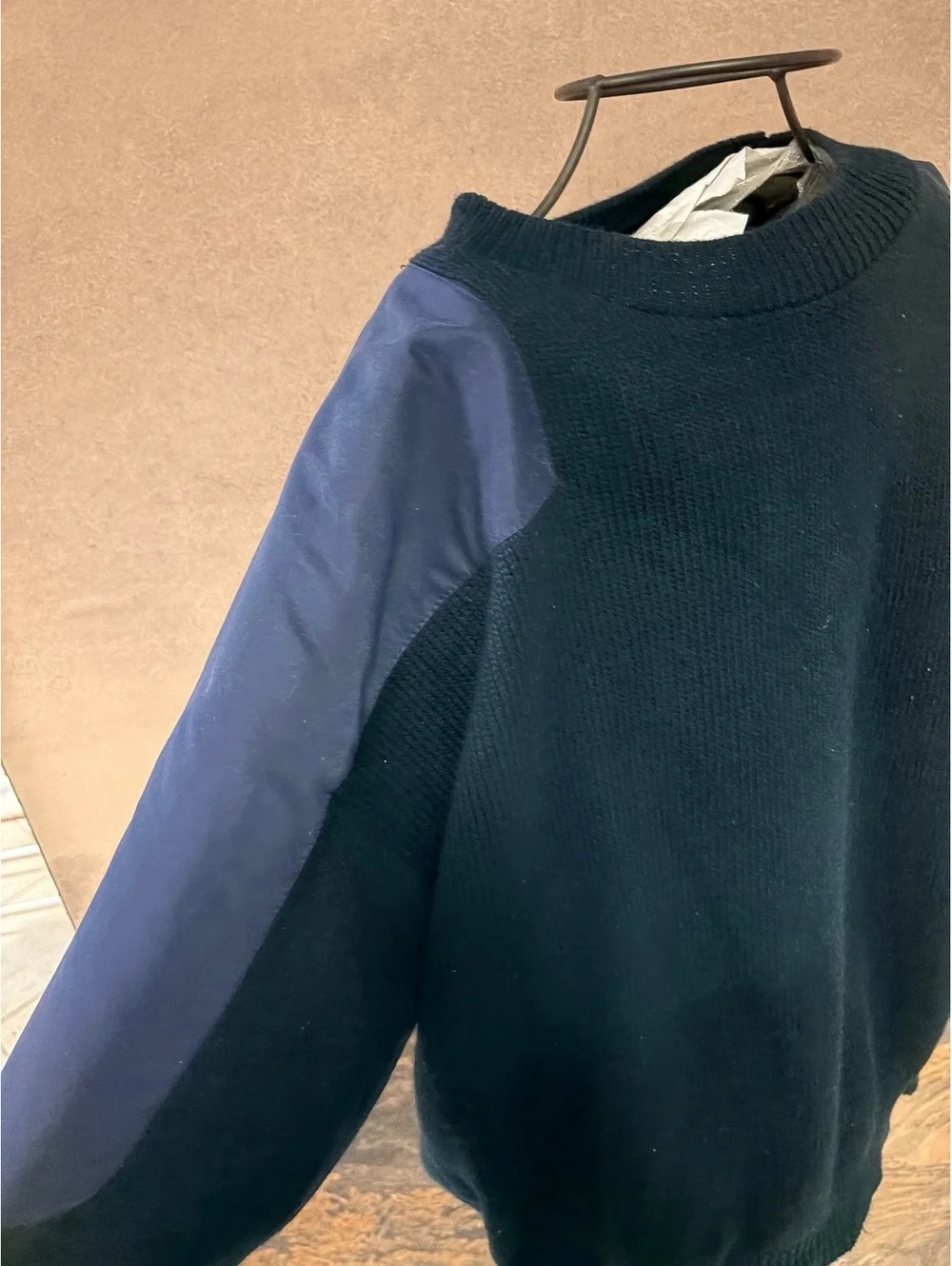 Vintage The RainSwetter Water Repellent Sweater XL Navy Blue